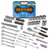Partner Įrankių rinkinys, 82 dalys, 1/2", 1/4" (6 kampų) (4-32 mm)