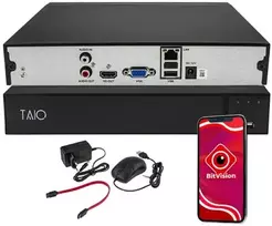 Taio NVR-8-8MP-F 9 kanalų 4K IP įrašymo įrenginys