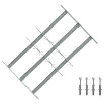 Langų saugos grotelės su 3 skersinėmis 3 pcs 430-740 mm