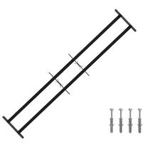 Langų saugos grotelės su 2 skersiniais 3 pcs 93-174 cm
