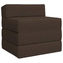 Sulankstomas Sofos Lova Taupe 200 x 70 x 15 cm Audinys