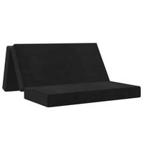 Sulankstomas Sofos Lova 140 x 67 x 45 cm Juoda
