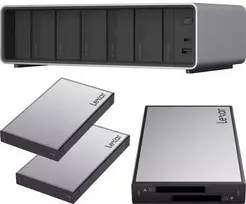 „Lexar Professional Workflow Pro“ su „Thunderbolt4“ uplink I, SD / „Micro SD“ skaitytuvu ir 2 x 2 TB SSD