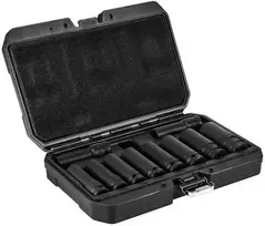 NEO smūginių galvučių rinkinys, 1/2', ilgos, 10 vnt. (10–24 mm), CrMo