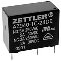 Zettler Electronics AZ940-1AB-12DS Spausdintinis rele 12 V/DC 10 A 1 x uždaromasis kontaktas 1 vnt.