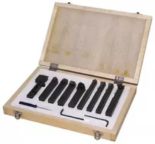 Tekinimo įrankių rinkinys, 9 vnt., 16 mm kotas, tekinimo staklių įrankiai, metalo apdirbimo įrankiai