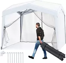 Promotions Iškylantis palapinės stogelis, 302x302x265-275 cm, baltas