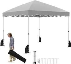 Promotions Iškylantis pavėsinė palapinė, 305x305x265-286 cm, Pilka