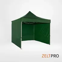 Prekybinės palapinės stogas ir sienos (4 vnt.) komplektas 3x3 Žalia Zeltpro TITAN