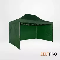Prekybinės palapinės stogas ir sienos (4 vnt.) komplektas 3x4,5 Žalia Zeltpro TITAN