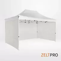 Prekybinės palapinės stogas ir sienos (4 vnt.) komplektas 3x4,5 Balta Zeltpro PROFRAME