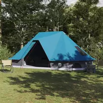 Tipi palapinė su stogu Mėlyna 680 x 430 x 270 cm tafta