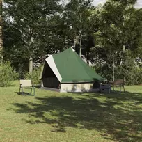 Tipi palapinė su stogu Žalia 400 x 346 x 250 cm tafta