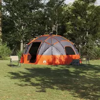 Kupolinis palapinė Pilka ir oranžinė 475 x 475 x 235 cm tafta