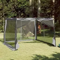 Vidinė palapinė Pilka ir oranžinė 303 x 303 x 196 cm tafta