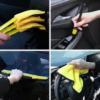 Automobilių šepetėlių rinkinys Įvairiaspalvis poliratanas