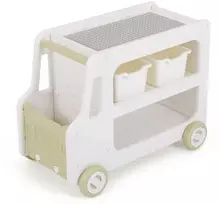 Promotions Žaislų spintelė, automobilio formos, 73x42x55 cm, balta, HDPE