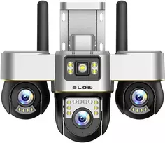 BLOW WiFi kamera su 3 pasukamais objektyvais, 6MP, V-BP36, juoda