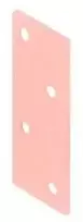 Perforuota plokštelė Arras 60x25x2mm rožini