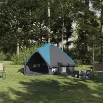 Teepee palapinė 4 asmenims 4 asmeniui Mėlyna ir Pilka