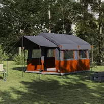 Šeimos palapinė 4 žmonėms Pilka ir oranžinė 324 x 255 x 230 cm