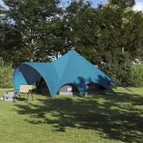 Teepee palapinė 5 žmonėms Mėlyna ir Pilka 415 x 415 x 247 cm