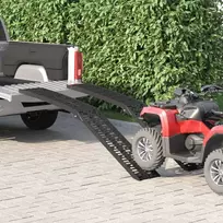 Sulankstoma motociklinės rampos 340 kg per rampa 2 pcs Juodas