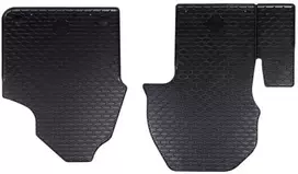 Automobilių kilimėlis 2 pcs Juoda Guma