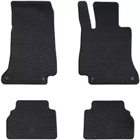 Automobilių kilimėlis 4 pcs Juoda Guma