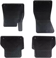 Automobilių kilimėlis 4 pcs Juoda Guma