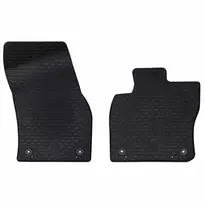 Automobilių kilimėlis 2 pcs Juoda tinkamas VW CADDY 2020- Guma