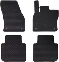 Automobilių kilimėlis 4 pcs Juoda tinka Škoda KODIAQ 2017-2023