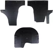Automobilių kilimėlis 3 pcs Juoda Tinka VW T5 2010-2015 Guma