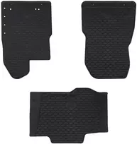 Automobilių kilimėlis 3 pcs Juoda Guma
