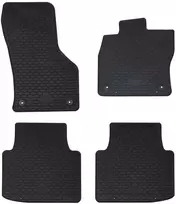 Automobilių kilimėlis 4 pcs Juoda Guma