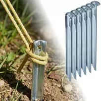 Enero Camp Metaliniai palapinės kuoliukai 18,5 cm 6 vnt.