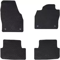 Automobilių kilimėlis 4 pcs Juodas Guma