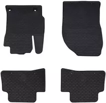 Automobilių kilimėlis 4 pcs Juodas Guma