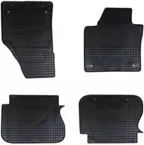 Automobilių kilimėlis 4 pcs Juodas Guma