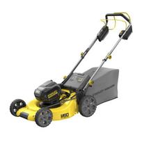 Žoliapjovė Stanley 54 V akumuliatorinė, 51 cm pjovimo plotis, varoma, be akumuliatoriaus ir įkroviklio SFMCMS2653B-XJ