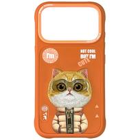 Nimmy Cool&Cute 2.0 Cat deklas iPhone 17 Pro Max - oranzinis
