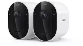 Arlo Pro 6 2K+ apsaugos kamera, 2 kamerų, IP apsaugos kamera, lauko, laidinė ir belaidė, 7,5 m, „Amazon Alexa“ ir „Google Assistant“, automatinė