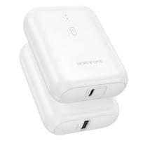 Borofone Išorinė baterija 5000mAh BJ81 Stabilumas - USB - balta