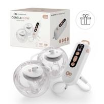 KINDERKRAFT dvigubas nešiojamas elektrinis pientraukis GENTLEFLOW, golden, KEGEFL00GLD0000