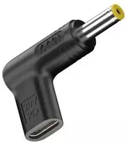 Extra Digital Adapteris - Papildomas skaitmeninis USB Type-C į DC 5.5x1.7 mm 100W Juodas