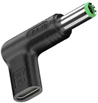 Extra Digital Adapteris - Papildomas skaitmeninis USB Type-C į DC 6.3x3.0 mm 100W Juodas