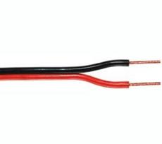 Laidas kolonėlėms 2x0.2mm² juodas/raudonas (varinis)