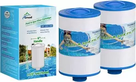 TOREAD spa filtro keičiamas filtras baseinui, 15 cm skersmens, TRF-6CH-940, 2 vnt. rinkinys