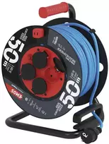 Emos Kabelio ritė, atspari atmosferos poveikiui, 50 m, 4 x 1,5 mm, IP44, mėlyna