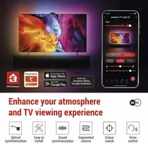 LED aplinkos RGB apšvietimas TV 55 (139 cm) EMOS GoSmart WiFi